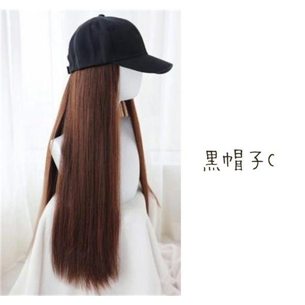 かつら ウィッグ wig レディース 帽子付き つけ毛 エクステ キャップ 髪付き帽子 セミロング 自然 パーマ 髪の毛 女性用