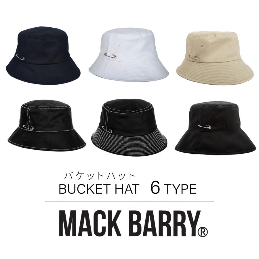 BTS着用 MACK BARRY バケットハット マクバリー 国内正規品 ハット 帽子 メンズ レディース 韓国 シンプル おしゃれ 黒 白 ベージュ ブラック ホワイト｜a-stylecoltd