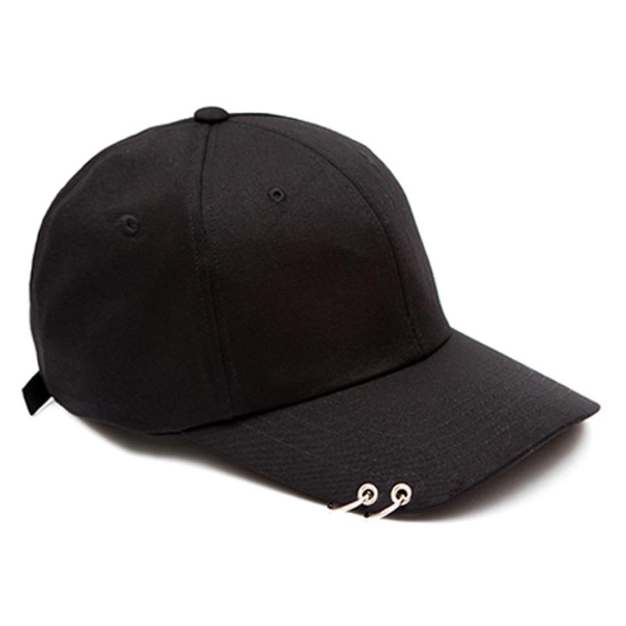 MACK BARRY®️ 黒キャップ 安全ピン付き 30％OFF】BTS着用 MACK BARRY CAP 黒 白 ブラック ホワイト