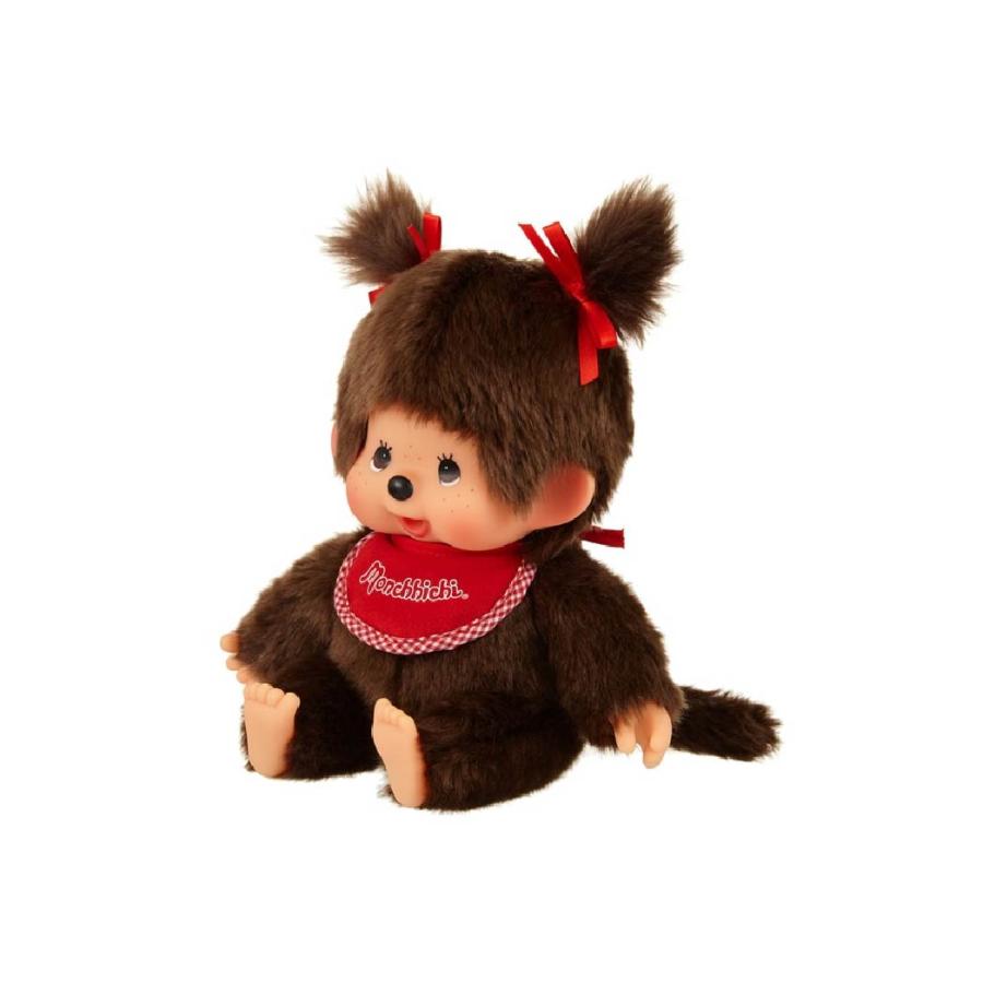 【新品】Monchhichi ぬいぐるみ 茶色　男の子M セキグチ セキグチ モンチッチ プレミアムスタンダード ぬいぐるみ M ブラウン