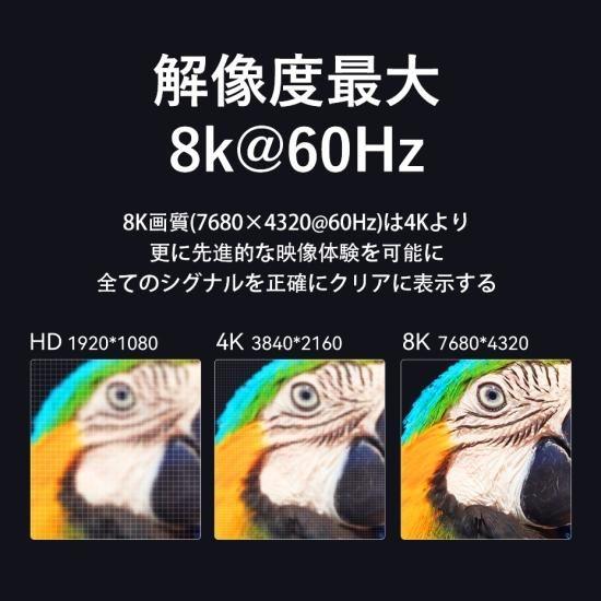 オプティカルHDMI2.1 Male to Male HDケーブル 20m VENTION 8K対応 Black 亜鉛合金タイプ HDCP対応 ALB_5