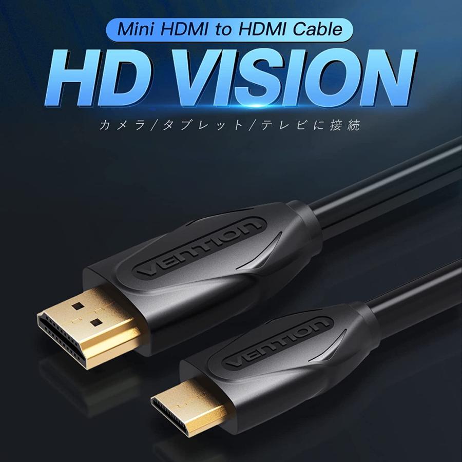VENTION Mini HDMI - HDMI ケーブル ミニ HDMIケーブル カメラ/タブレット/テレビ等に接続可能 (1.5m / VAA-D02-B150)｜a-stylecoltd｜03