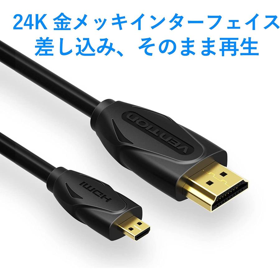 VENTION Micro HDMI - HDMI ケーブル マイクロ HDMIケーブル HD 双方向対応 タブレット/スマートフォン/カメラ 等に対応 (2m / VAA-D03-B200)｜a-stylecoltd｜06