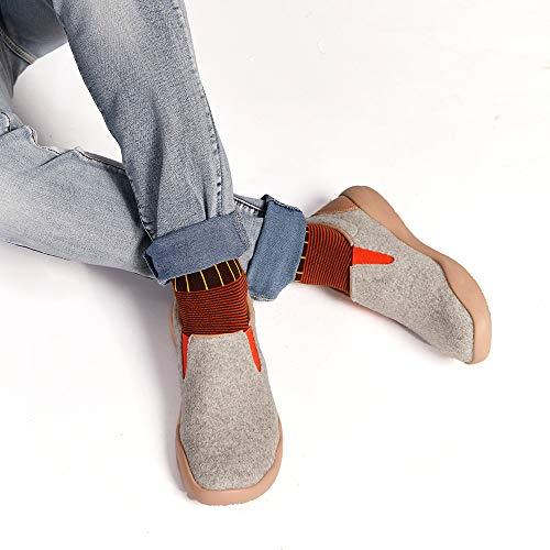 [UIN] レディース ローファー スリッポン 男女兼用 ウール フラット モカシン 厚底 デッキシューズ ウオーキング アサヒトップドライ ショートブーツ レインシューズ 防水性 ゴアテックス TDY-3836 メンズ ブラックPB 24.0 cm 4E S1396838294(12250円)