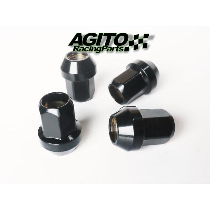 AGITOレーシングナット L30 17HEX M12xP1.5 クロモリ製 6穴用 20個（4p 