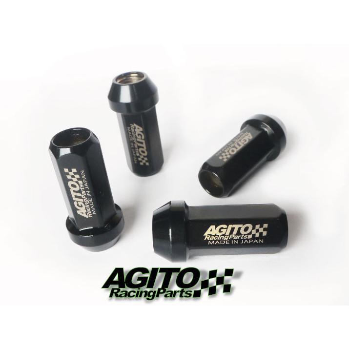 AGITOレーシングナット L48 17HEX M12xP1.25 クロモリ製 5穴用 20個 