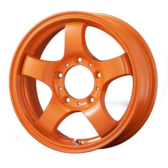 ジムニー専用☆JB-LANDER 16x5.5J 5H/PCD139.7 +22 オレンジ(AGITO