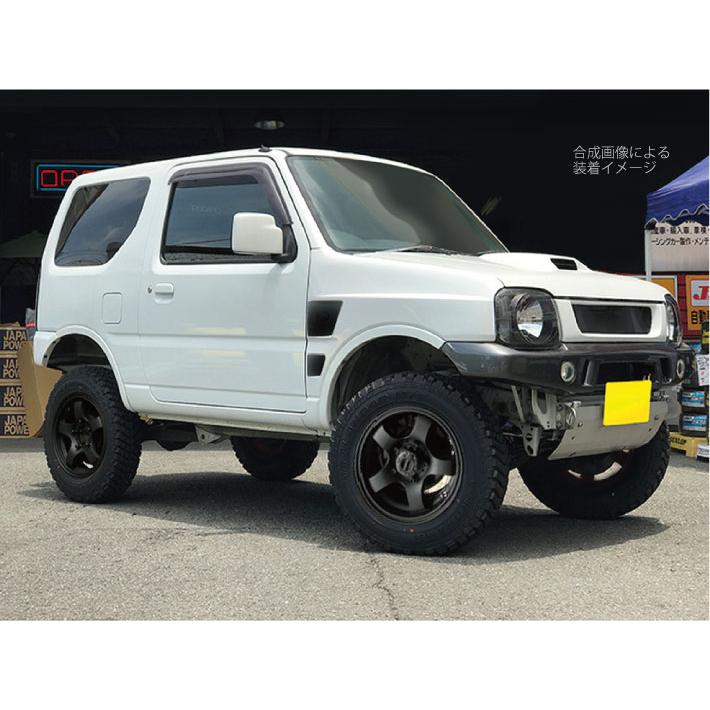 社外ホイール 16インチ 4本 5.5J5HPCD139.7+22 ジムニー用　(VHA331) クレジットカード QRコード決済可能 4本】ジムニー専用☆JB-LANDER 16x5.5J 5H/PCD139.7 +22 艶消し