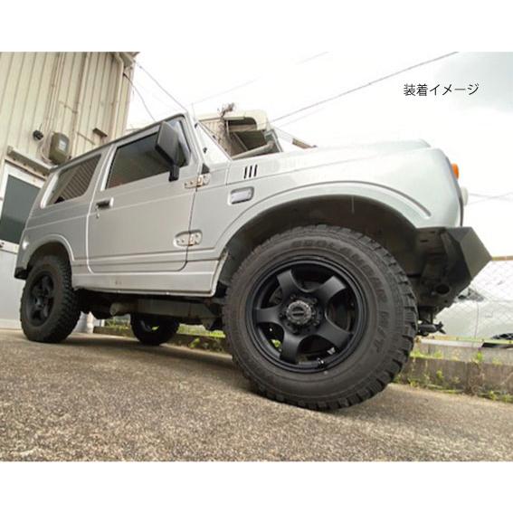 4本】ジムニー専用☆JB-LANDER 16x5.5J 5H/PCD139.7 +22 艶消し