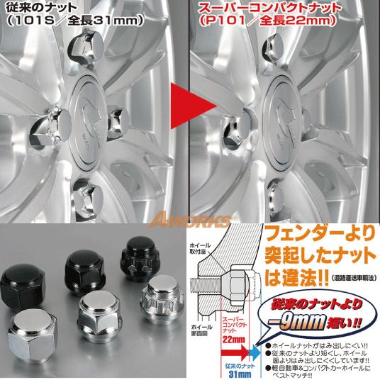 KYO-EI 軽自動車 4穴用 ロックナットセット 21HEX M12XP1.5 60
