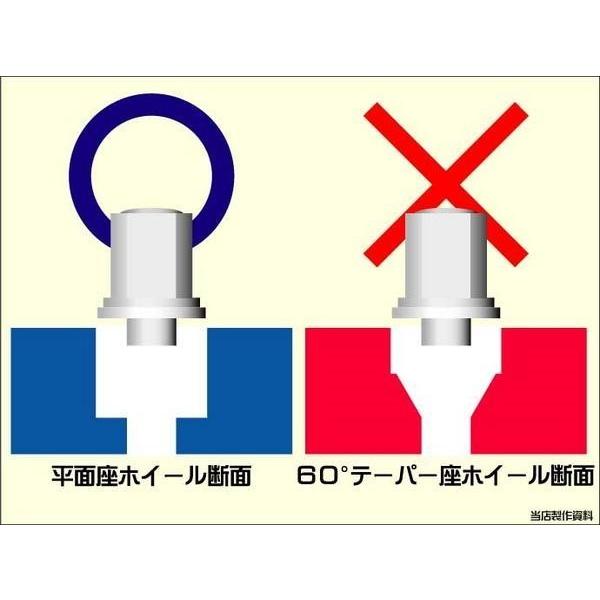日本製 トヨタ・レクサス純正アルミホイール対応 平面座ロックナット