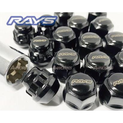 軽カー用 ショートタイプ ロックナットセット RAYS 19HEX 4H M12XP1.25