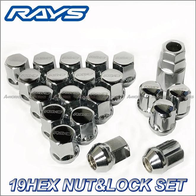 RAYS RAYS 19HEX ロックナットセット 5H M12XP1.5 メッキ/トヨタ : A 
