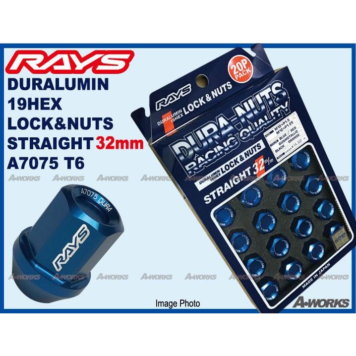 RAYS レイズ ジュラルミンロックナットセット L32 ストレートタイプ 5H 