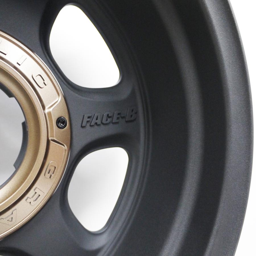 裏履きOK!? ジムニー専用【4本】GRAVELIC TFS-02 16x5.5J +20(A)/-52(B) 5H/PCD139.7 サンドブラックの画像