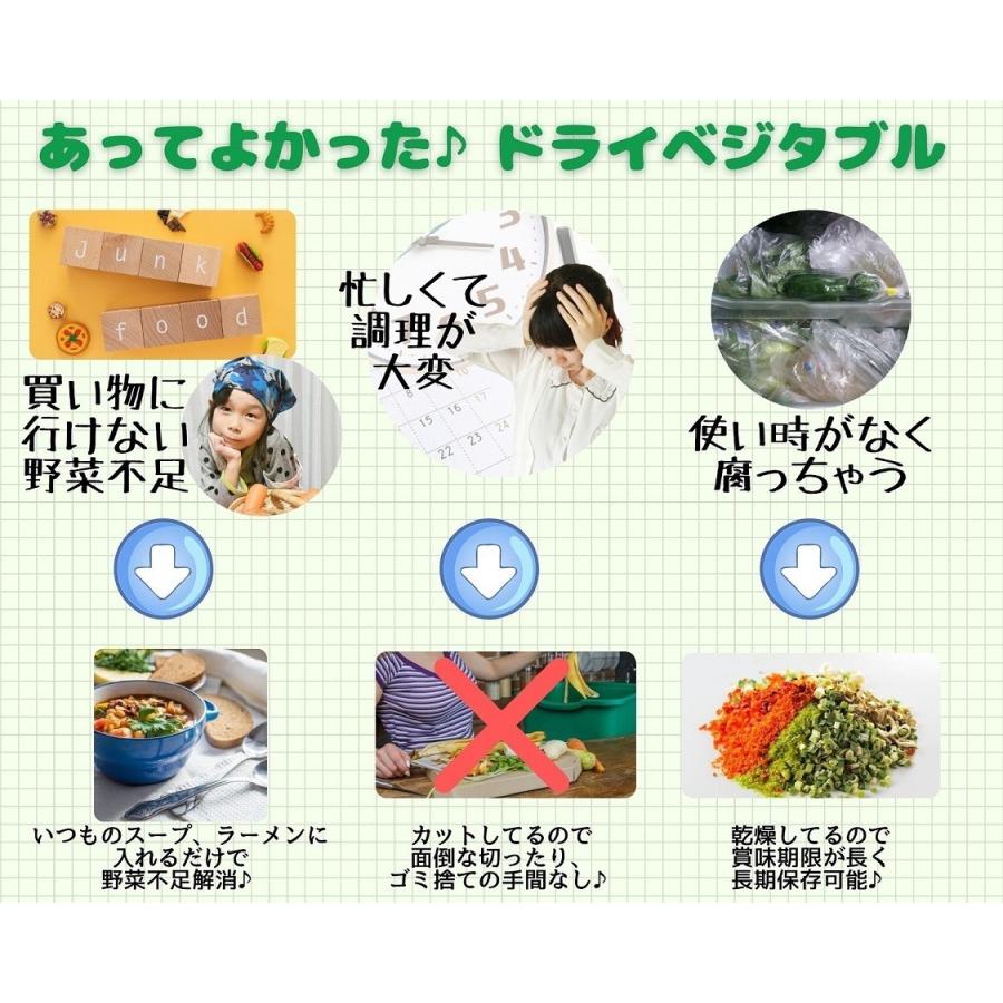 乾燥野菜 乾燥ちんげんさい 1.5cmカット品 200g 契約栽培 エアードライ製法 送料無料 仕送り 一人暮らし 常備菜 時短 お手軽 非常食 即席みそ汁｜a-y-t-y｜05