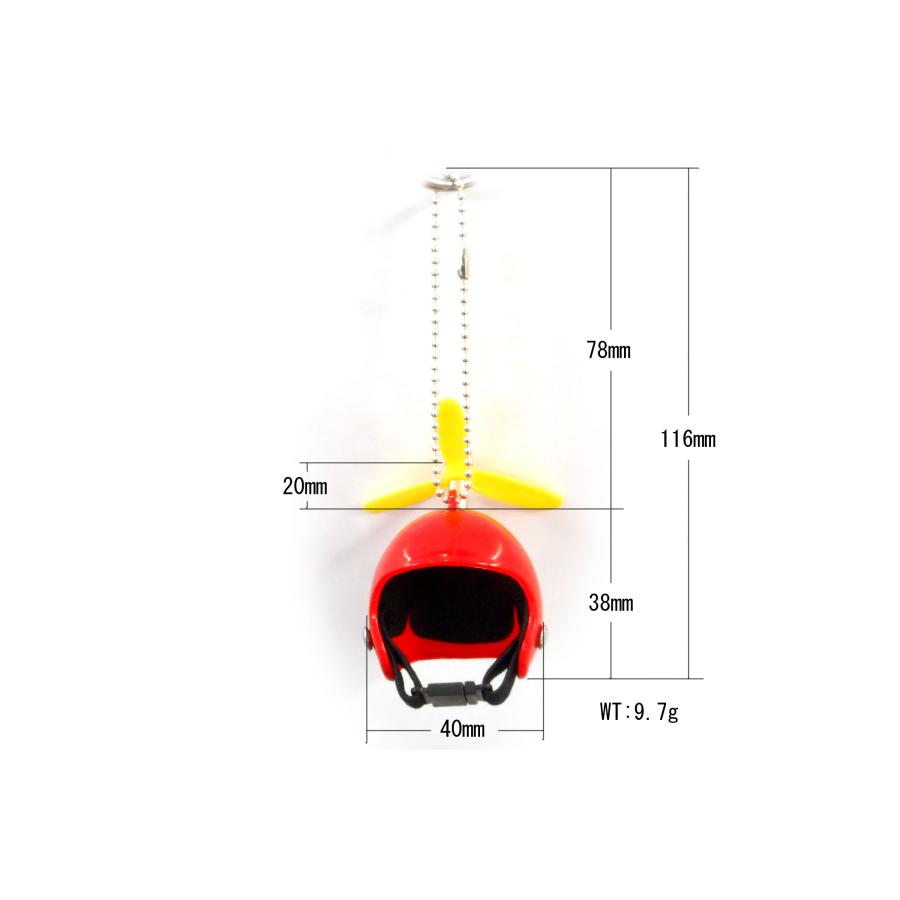 アヒル アクセサリー 専用ヘルメット＋プロペラ付き＋ボールチェーン付き 5カラー マスコット 車 バイク 自転車 バッグ アクセサリー インテリア |  | 07