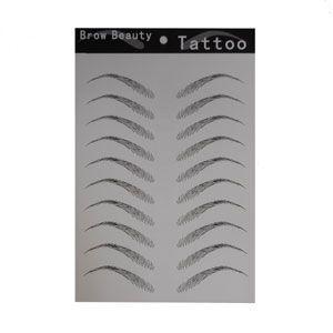 送料無料 眉毛シール 眉シール 4パターン 10回分 つけ眉毛 水で付けられる アイブロウ テンプレート プチ アートメイク 化粧品 美容 | 