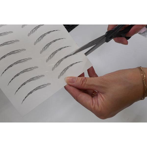 送料無料 眉毛シール 眉シール 4パターン 10回分 つけ眉毛 水で付けられる アイブロウ テンプレート プチ アートメイク 化粧品 美容 |  | 05