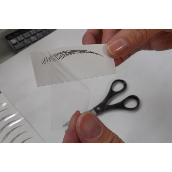 送料無料 眉毛シール 眉シール 4パターン 10回分 つけ眉毛 水で付けられる アイブロウ テンプレート プチ アートメイク 化粧品 美容 |  | 08