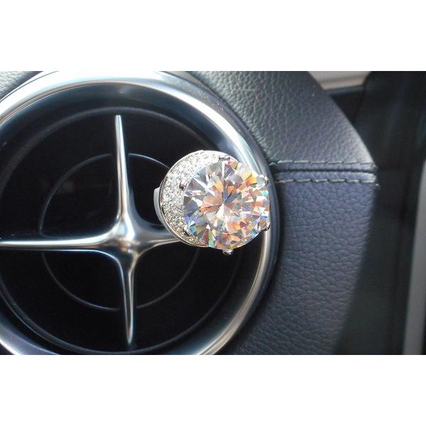 送料無料 車 芳香剤 カー フレグランス 立て爪 キュービックジルコニア ゴージャス かわいい ダイヤモンド モチーフ クリップ型 1個セット car-clip-cz1 |  | 10