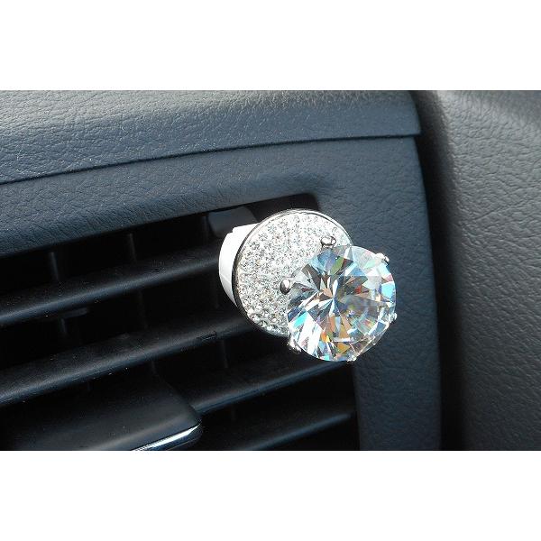 送料無料 車 芳香剤 カー フレグランス 立て爪 キュービックジルコニア ゴージャス かわいい ダイヤモンド モチーフ クリップ型 1個セット car-clip-cz1 |  | 12