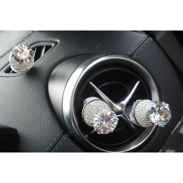 送料無料 車 芳香剤 カー フレグランス 立て爪 キュービックジルコニア ゴージャス かわいい ダイヤモンド モチーフ クリップ型 2個セット car-clip-cz2 |  | 14