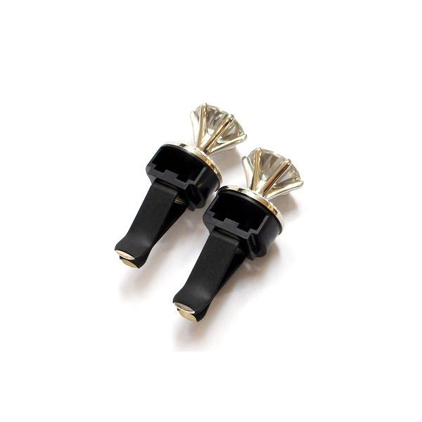 送料無料 車 芳香剤 カー フレグランス 立て爪 キュービックジルコニア ゴージャス かわいい ダイヤモンド モチーフ クリップ型 2個セット car-clip-cz2 |  | 04