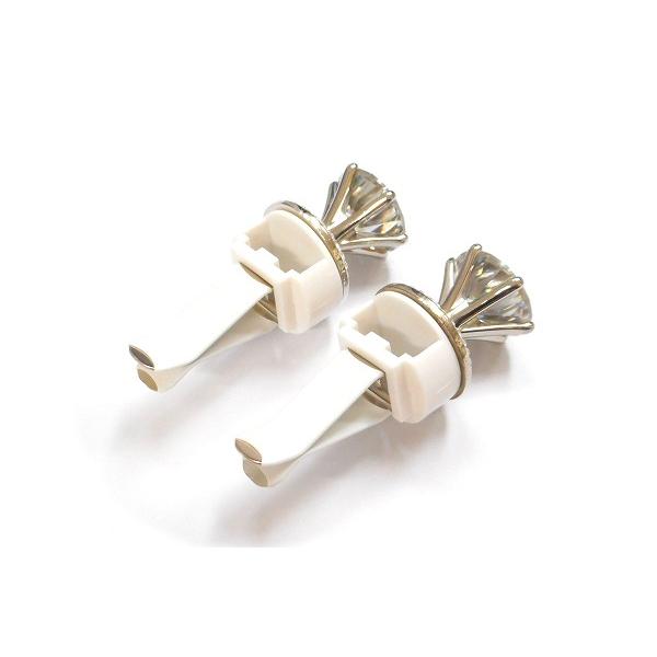 送料無料 車 芳香剤 カー フレグランス 立て爪 キュービックジルコニア ゴージャス かわいい ダイヤモンド モチーフ クリップ型 2個セット car-clip-cz2 |  | 05