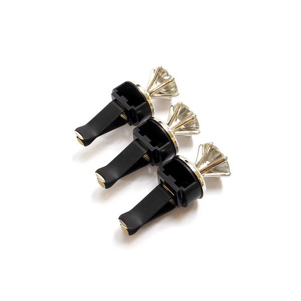 送料無料 車 芳香剤 カー フレグランス 立て爪 キュービックジルコニア ゴージャス かわいい ダイヤモンド モチーフ クリップ型 3個セット car-clip-cz3 |  | 04