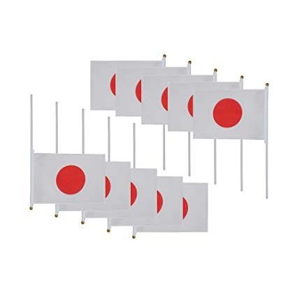 送料無料 日本応援 国旗 ミニ手旗 A級 日本国旗 日の丸 ワールドカップ 