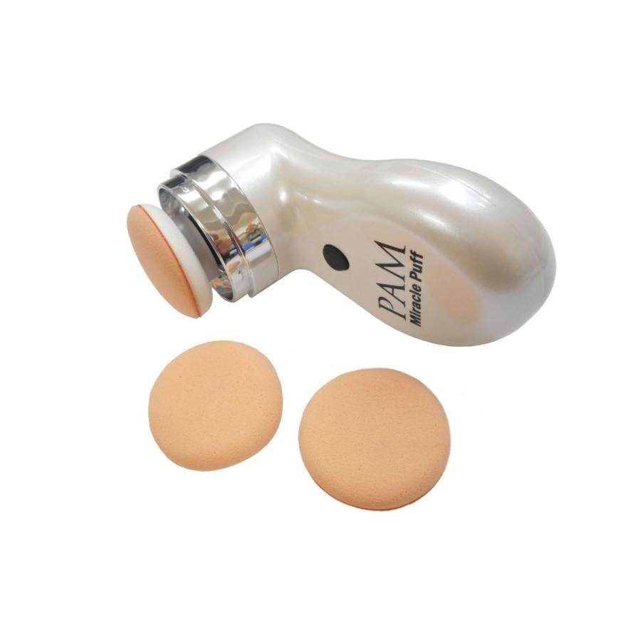 PAM ミラクルパフ オートパフ 振動パフ 電動パフ ファンデーション 美容 パフ 化粧 メイク メイクアップ コスメ 付け替え 予備 小型 軽量 韓国製 |  | 01