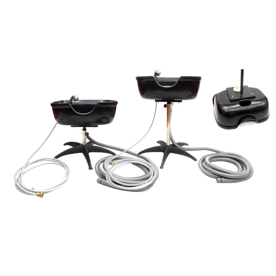 AタイプのベースにBタイプのシャンプーボールを組み合わせたAB-Bタイプ 家庭用 給排水ホース10m シャワーヘッド 給水開閉スイッチ 専用ノズル付き 福祉 介護 |  | 01