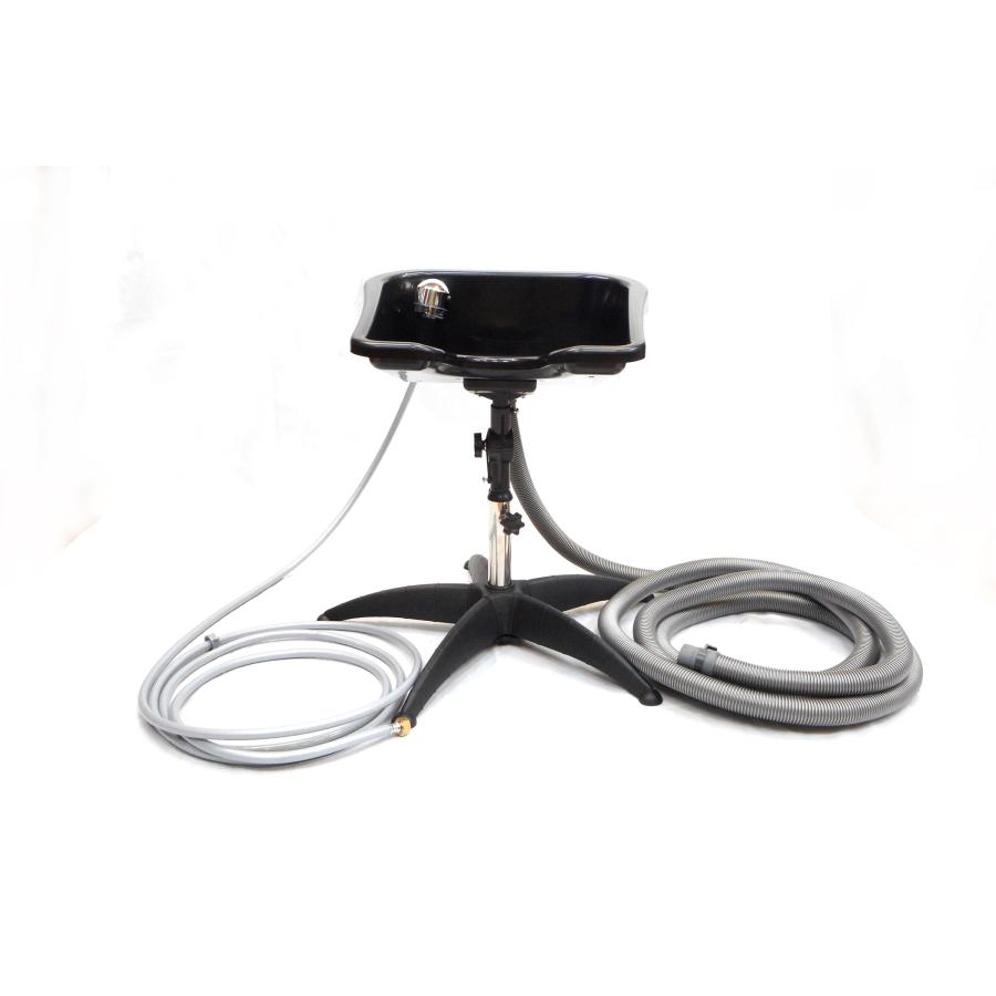 オリジナル 移動シャンプー台 ワンシャンE ショート 家庭用シャワーノズルセット 給排水ホース 5m 専用ノズル付き 医療 介護 美容 フラット ヘッドスパ | 