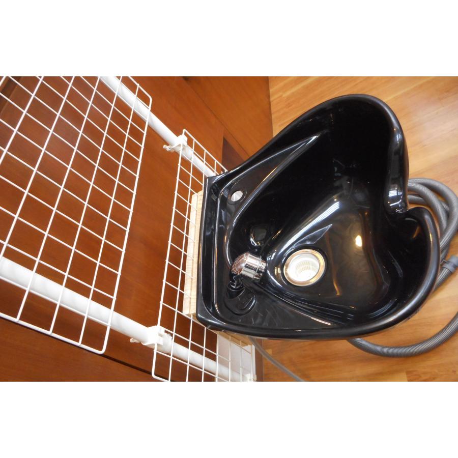 壁取付 固定シャンプー台 スクエア型 Iタイプ マンションサロン 自宅サロン専用 給排水ホース10m シャワーヘッド 給水開閉スイッチ 専用ノズル付き 美容 洗髪 |  | 10