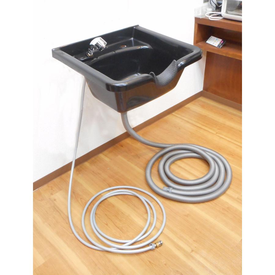 壁取付 固定シャンプー台 スクエア型 Iタイプ マンションサロン 自宅サロン専用 給排水ホース10m シャワーヘッド 給水開閉スイッチ 専用ノズル付き 美容 洗髪 |  | 01