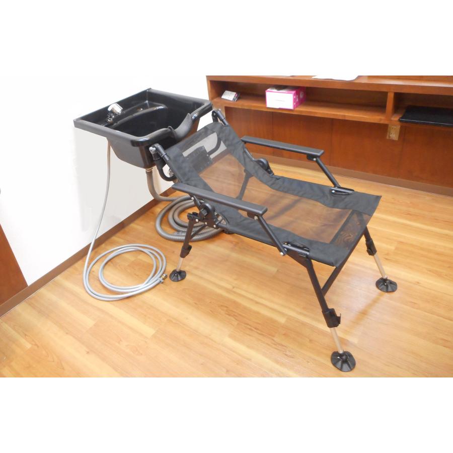 壁取付 固定シャンプー台 スクエア型 Iタイプ マンションサロン 自宅サロン専用 給排水ホース10m シャワーヘッド 給水開閉スイッチ 専用ノズル付き 美容 洗髪 |  | 02