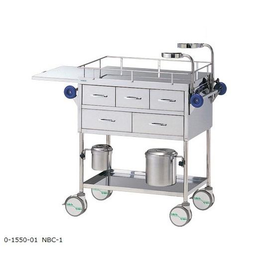 繃帯交換車 700×450×850mm アズワン NBC-1 (0-1550-01)