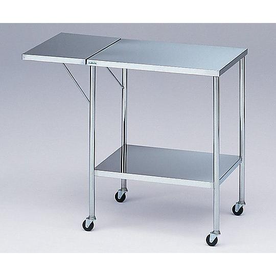 袖付器械卓子 600×450×800mm アズワン 縁なし (0-1581-01)