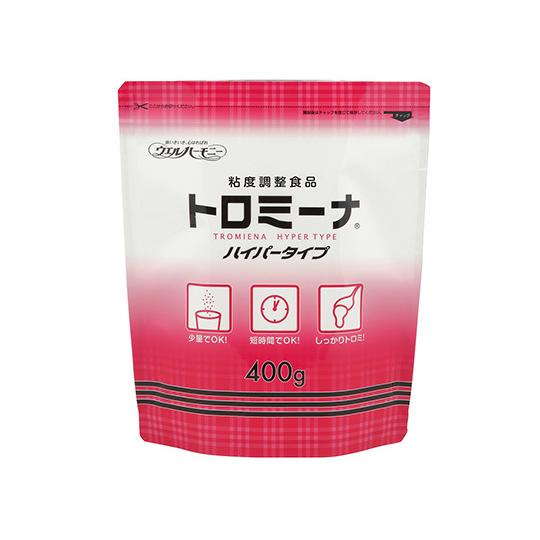 ウエルハーモニー　嚥下補助食品トロミーナ　とろみ調整食品　400g入　×10袋入　ハイパータイプ　(0-7277-27)