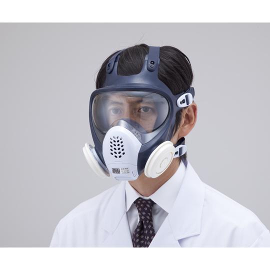 防塵マスク DR185L4N-1 (M) CF面体 予備装備多数 防じんマスク/全面形/Mサイズ 重松製作所 DR185L4N-1 M (1-1807-01