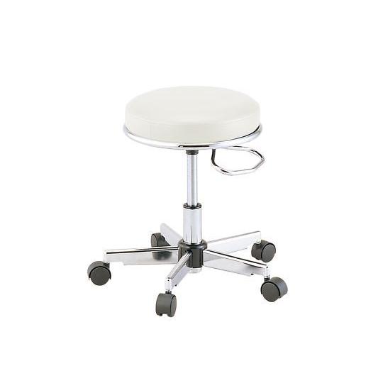 研究室用プレミアムチェアー TAKUMI ホワイト リング無し アズワン TKM-455W (1-4219-03)