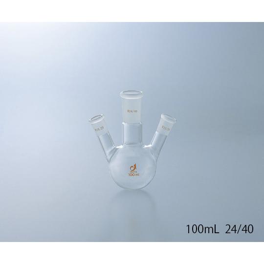 クライミング 共通摺合三つ口フラスコ 1000mL CL0080-10-10 (1-4361-05)
