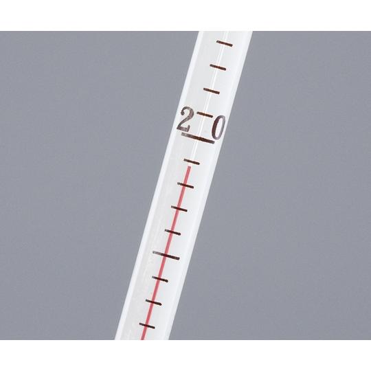 フッ素樹脂被膜温度計 0〜150℃ アルコール 校正証明書付 日本計量器工業 JC-2218 (1-8277-03-20)