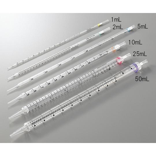 ビオラモディスポピペット ピーリング小分包装 5mL 青 200本 アズワン (2-4132-03)