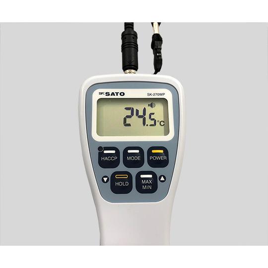 佐藤計量器製作所 防水型デジタル温度計 本体+センサー付き SK-270WP
