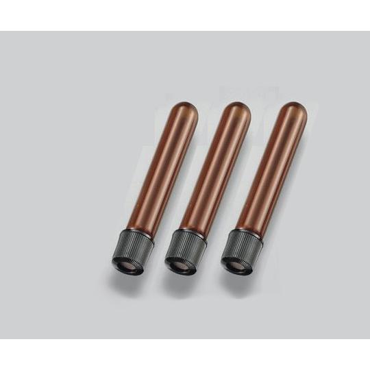 マルエム ホールねじ口試験管 褐色 φ16.5×105×φ10.0 12mL NR-10H 褐色 (2-9624-09)