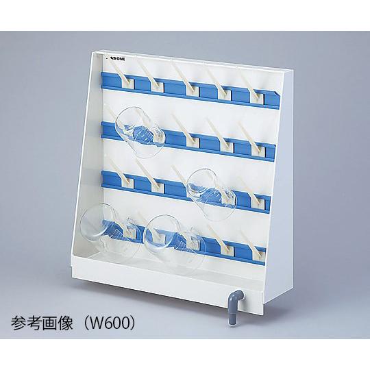 アズワン ビーカー掛け 片面流し台用 20フック W600 片面タイプ (3-1381-01)