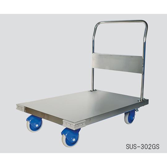 静音ステンレス台車 積載荷重300kg 金沢車輌 SUS-302GS (3-4799-05)