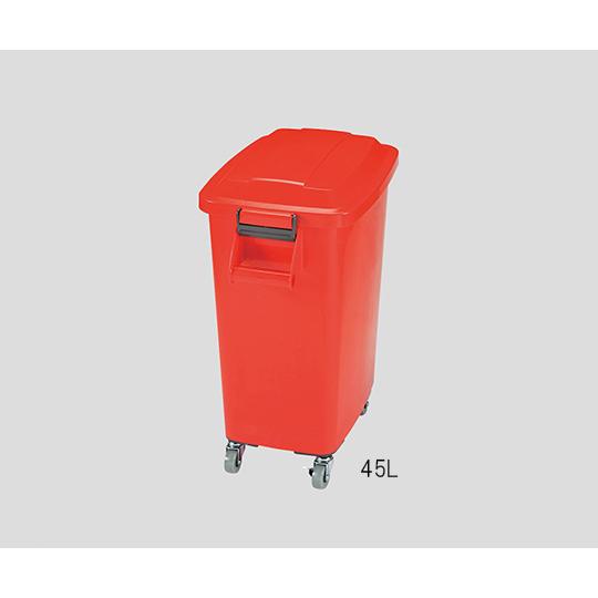 カラーペール キャスター付き 70L レッド CK-70 (3-4838-04) アロン化成 厨房ペール キャスター付 CK-70 レッド (R) 70L 572×356×H704